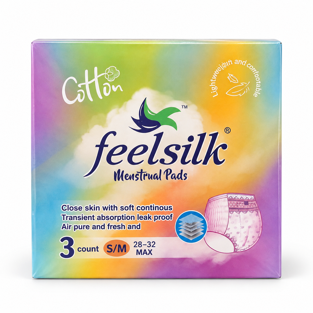 Feelsilk Disposable Period Underwear S/M — 12 Packs (36 Pants)